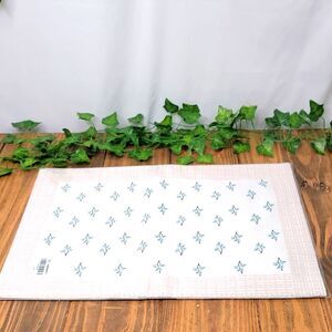 To The Market. White and Blue Floral Patterned Place Mats. Set of 4. NWT.